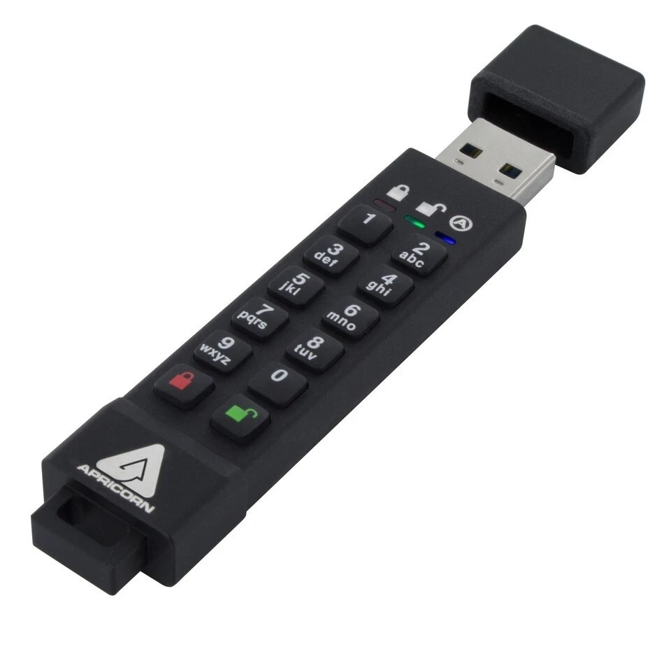 Apricorn 64GB Aegis Secure Key 3z USB 3.1 Flash Drive (ask3z64gb)