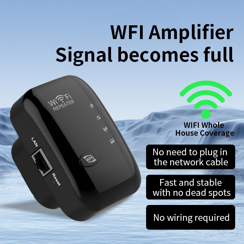 NEW WiFi Range Extender Internet Booster Wireless Signal Repeater Amplifier