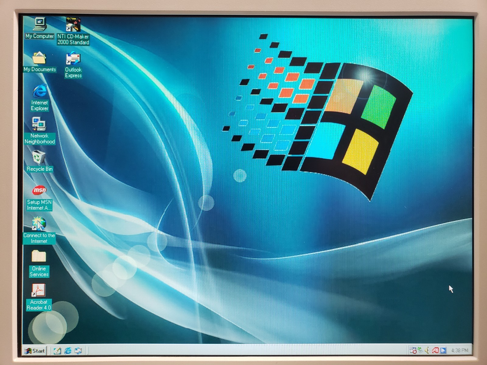 Vintage Zdad Custom Clone Retro Gaming PC P4 1.8GHz Intel D845WN Mobo SCSI Win98