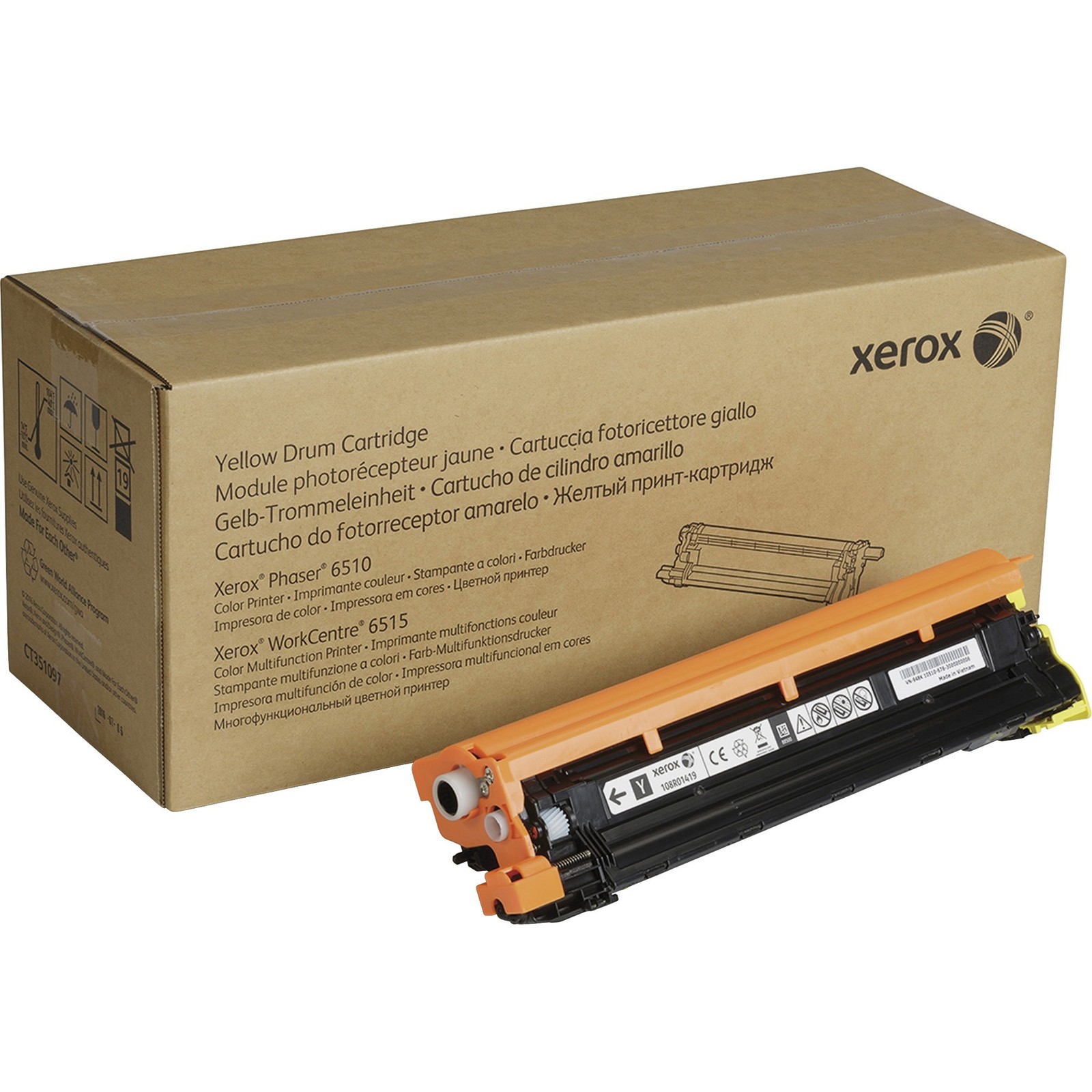 Xerox 108R01419 Phaser 6510 Workcentre 6515 Yellow Drum Cartridge [48 000 Yield]
