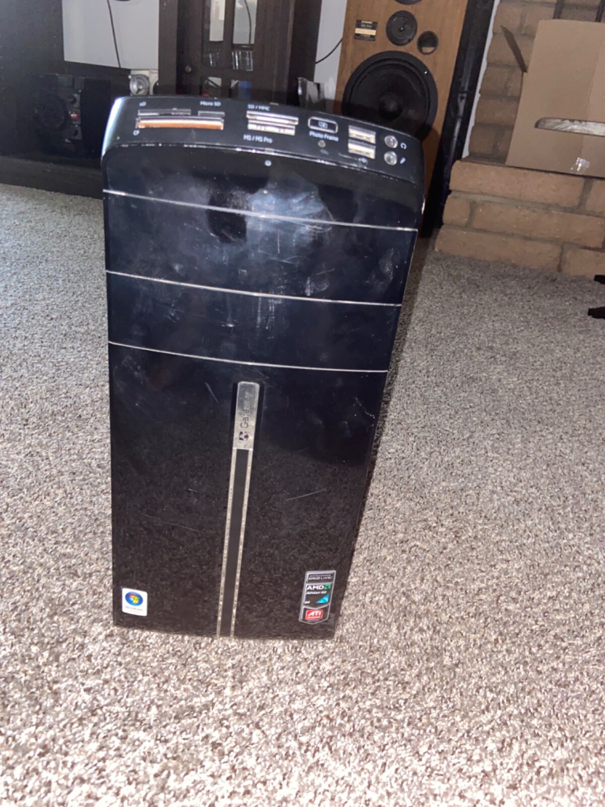 Gateway DX4300 MT PC w/ AMD Phenom 9750 2.4GHz CPU 4GB RAM 500W PS Win 7 Pro