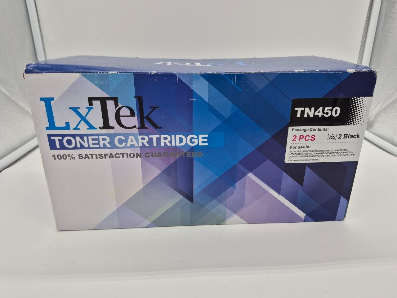 Brand New Sealed LxTek TN450 2-Pack Black High-Yield Compatible Toner Cartridges