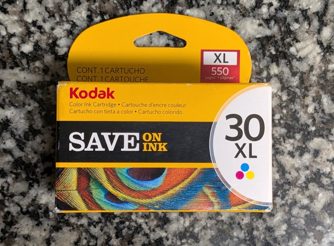 Kodak 30XL Tri Color Ink Cartridge Genuine OEM New Sealed