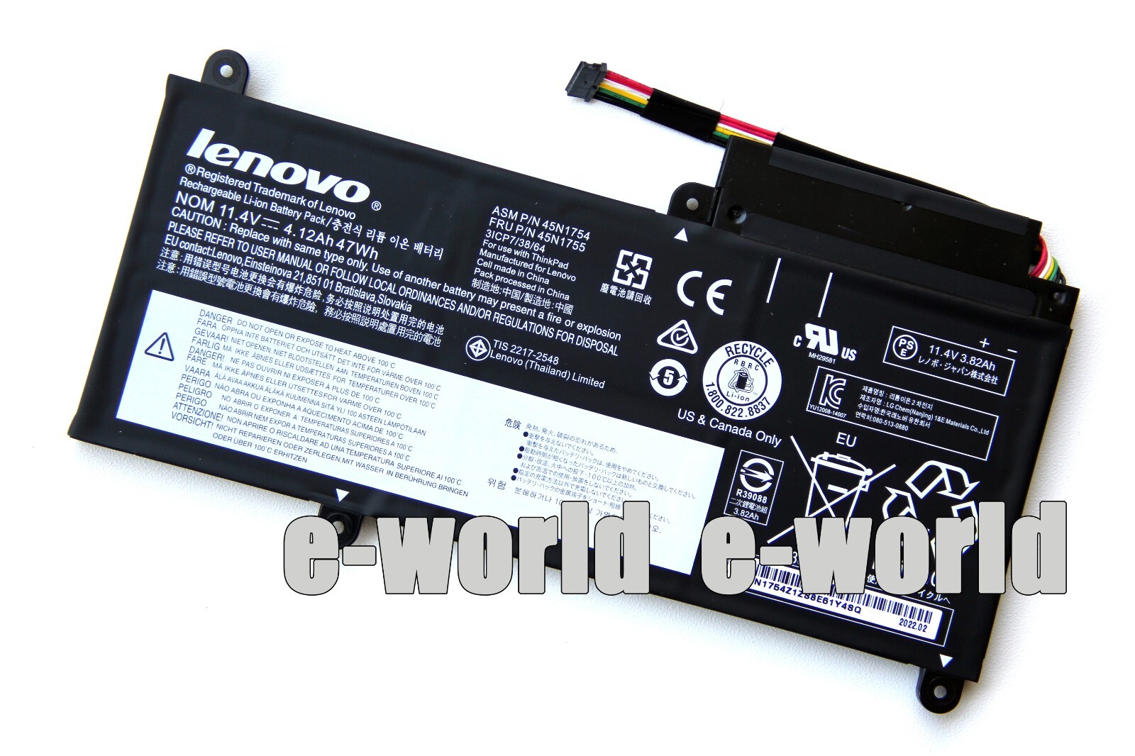Genuine 45N1754 45N1755 Battery for Lenovo ThinkPad E450 E450C E455 E460 E460C