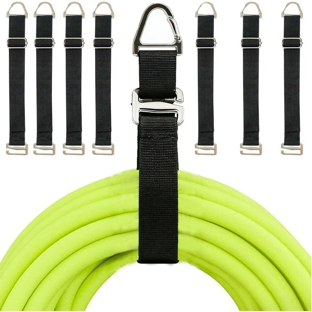 Metal Heavy Duty Extension Cord Organizer 7 Pack Black 17" Adjustable Storage