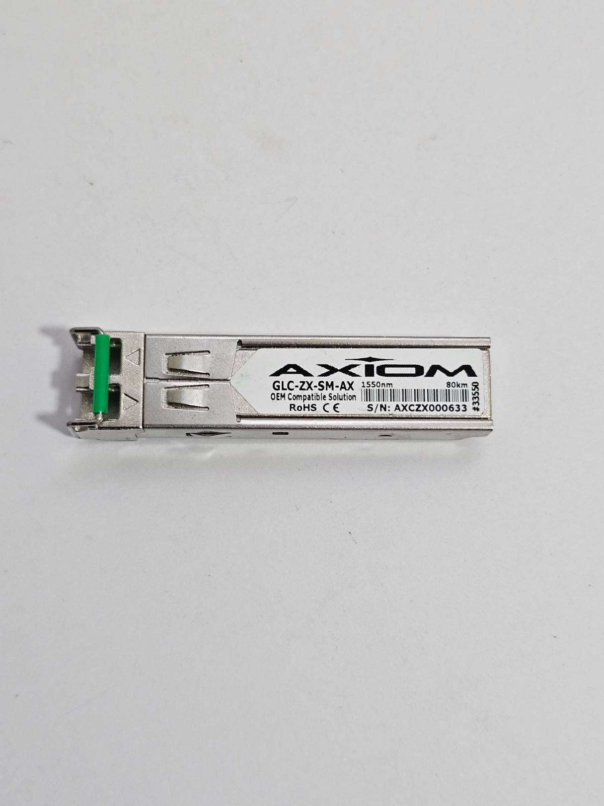 Axiom GLC-ZX-SM-AX 1000BASE-ZX 1550nm Extended Distance SFP Transceiver TAA