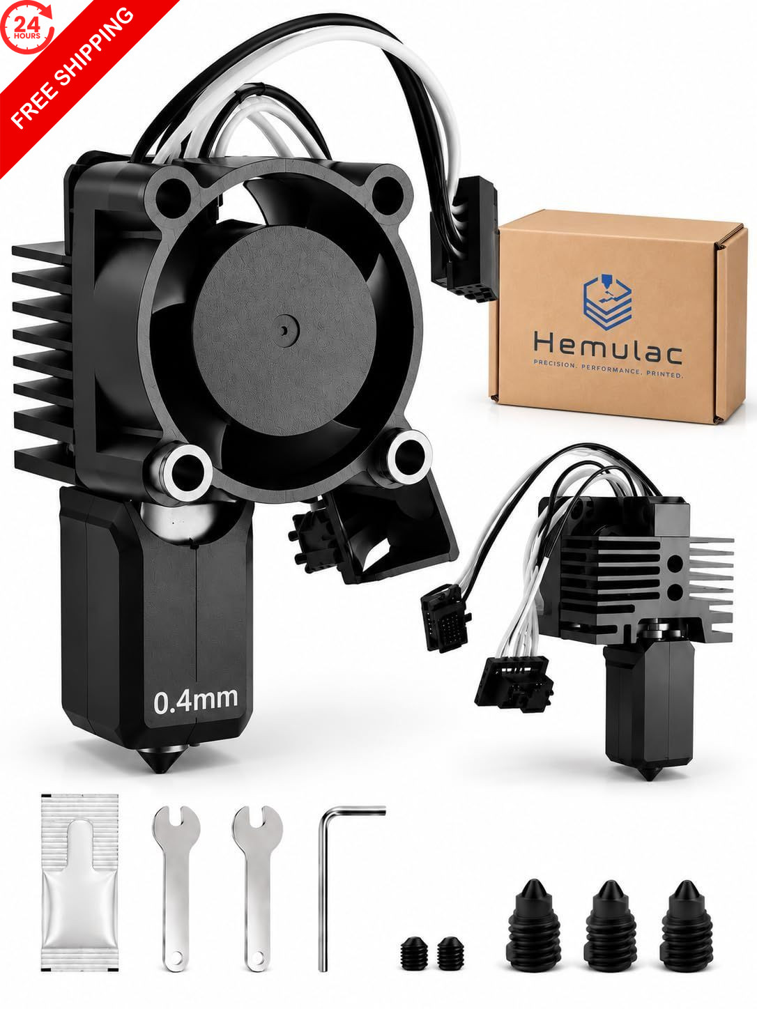 P1P P1S Hotend Complete Kit for Bambu Lab, Kit, Gray