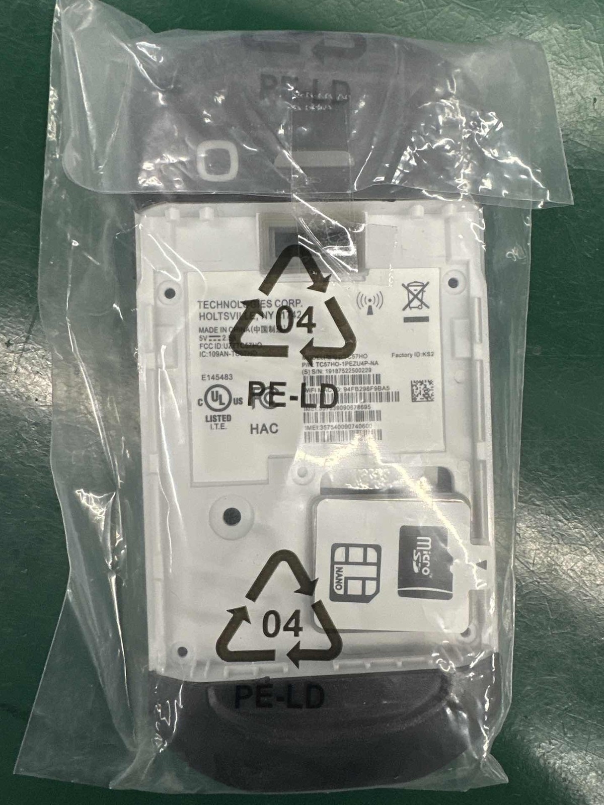New Middle Camera Cover w/ Side Button Replacement for Zebra TC57 TC57HO Scanner