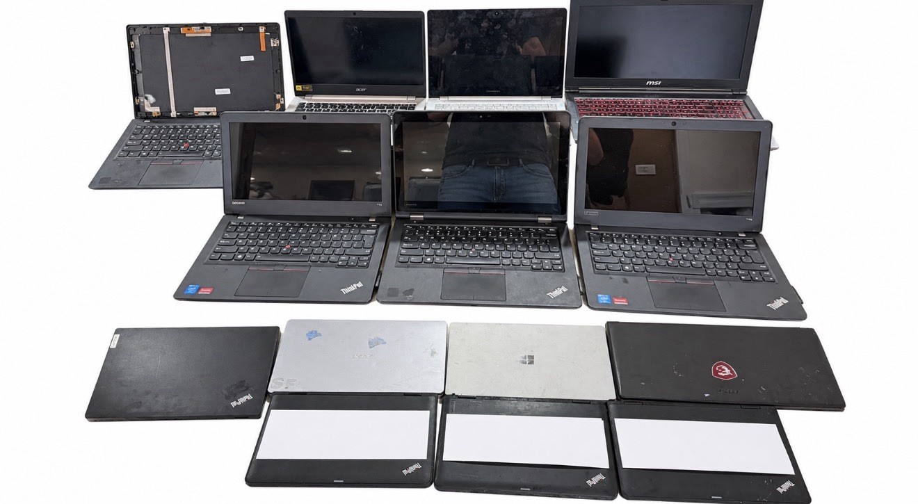 Lot of 7 Laptops Lenovo ThinkPad, Acer, MSI for Repair or Parts Only