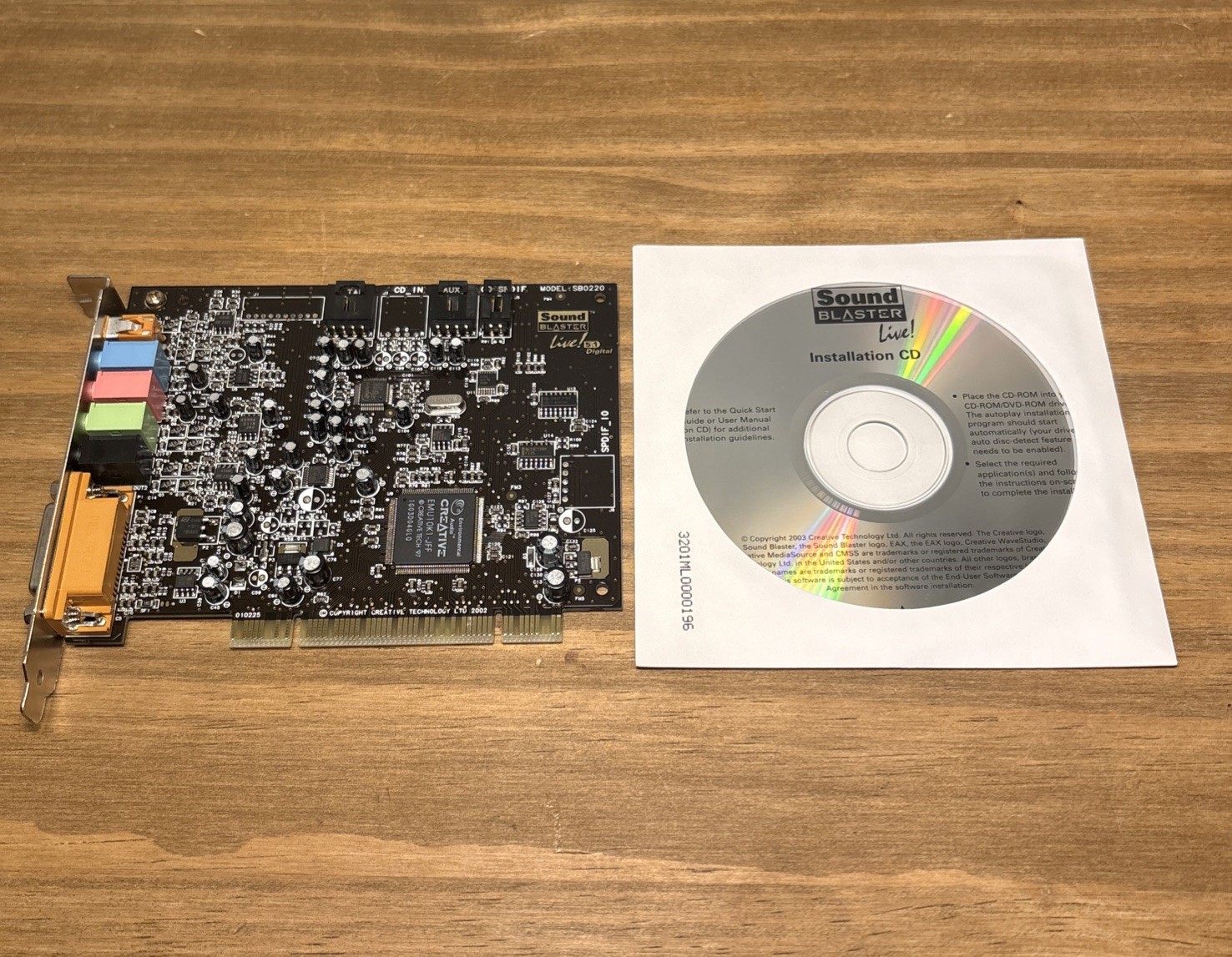 Creative Labs Sound Blaster Live 5.1 SB0220 PCI Sound Audio Card New Open Box