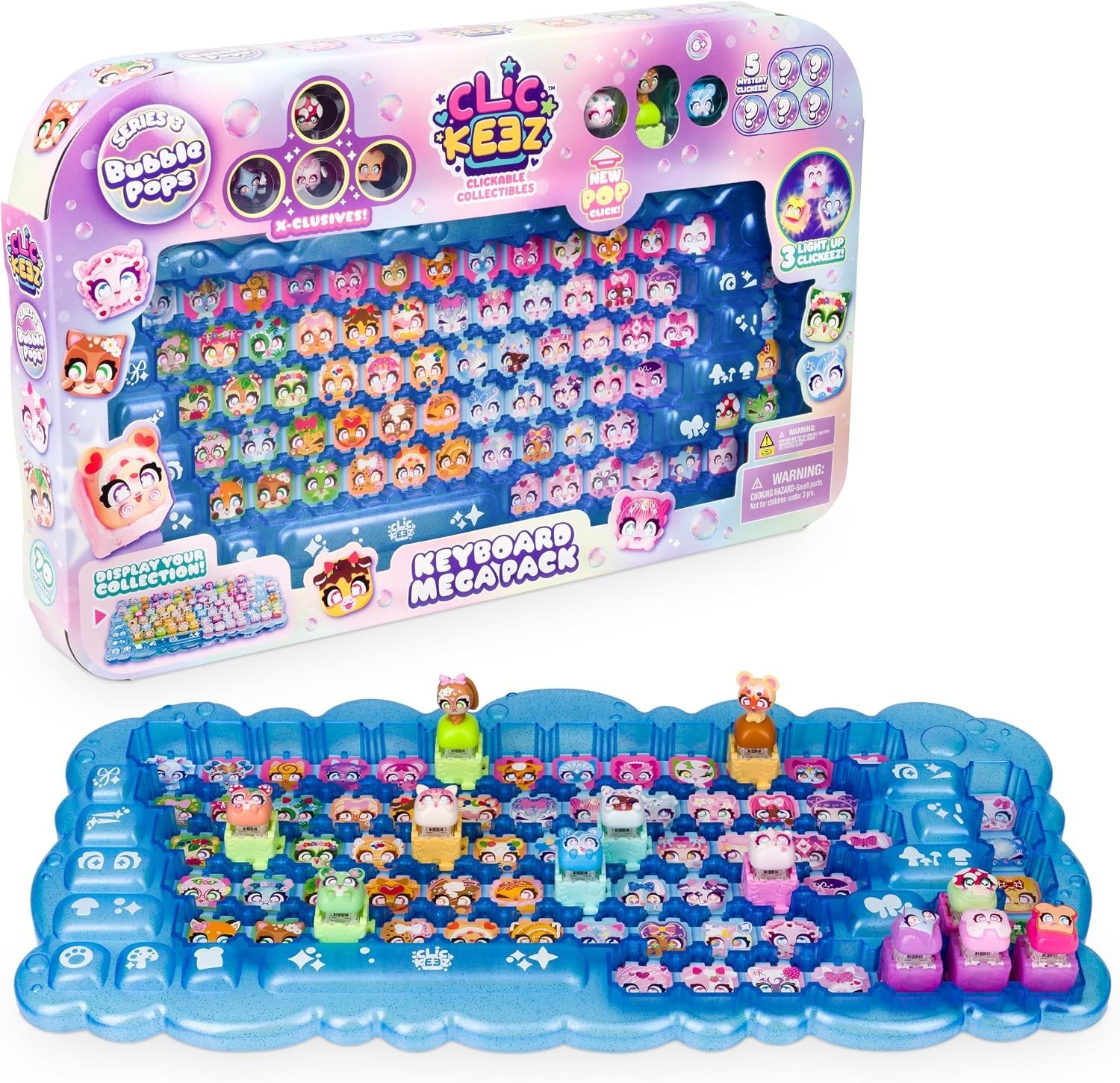 Clickeez Series 3 Keyboard Mega Pack Includes a Keyboard Collectors Case & 12