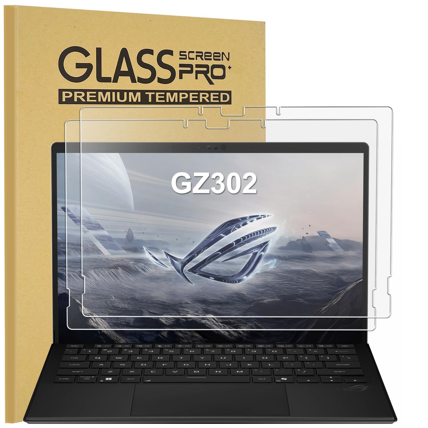 KEANBOLL 2 Pack 9H Hardness Tempered Glass Screen Protector 
