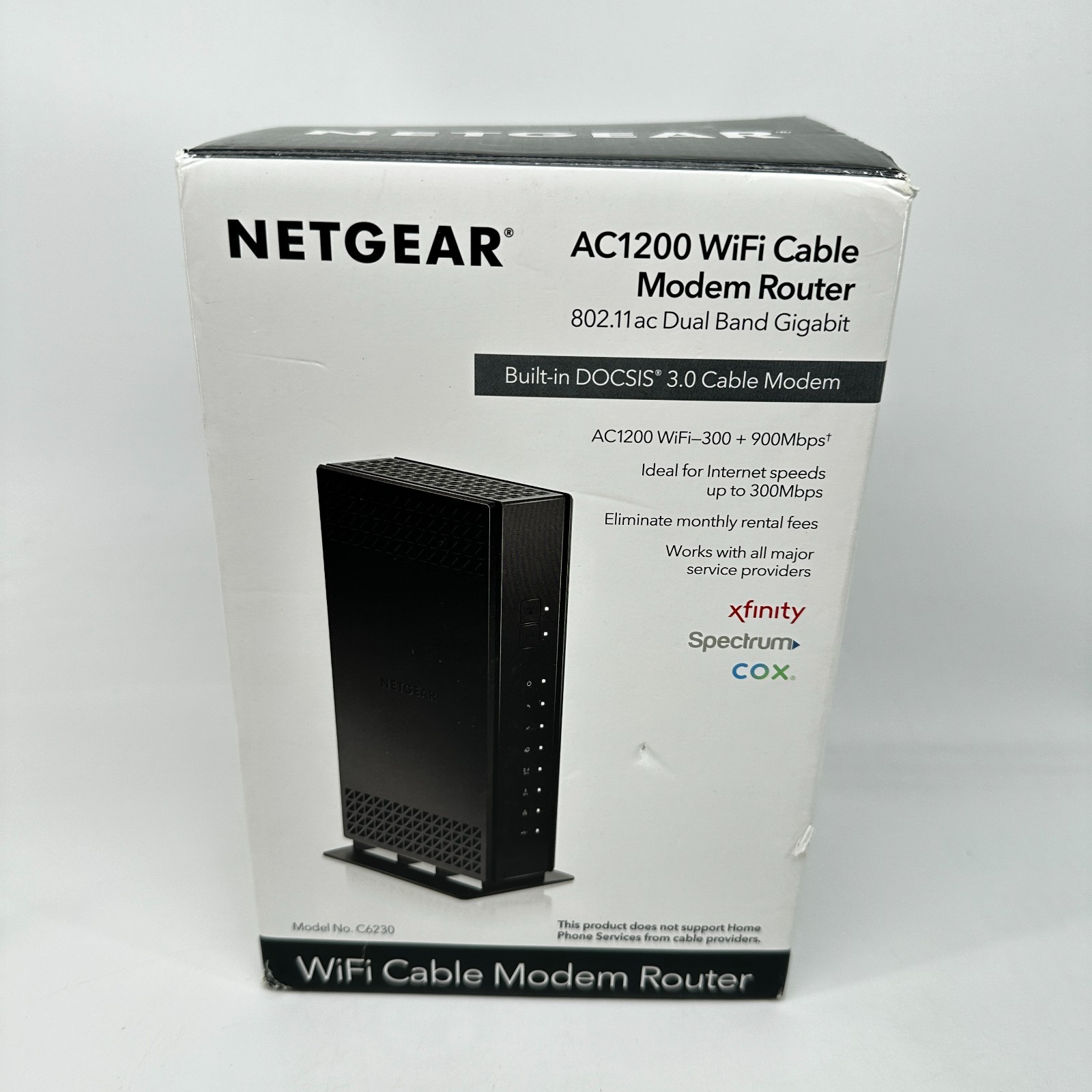 Netgear C6230 Docsis 3.0 AC1200 Dual Band High Speed WiFi Cable Modem Router