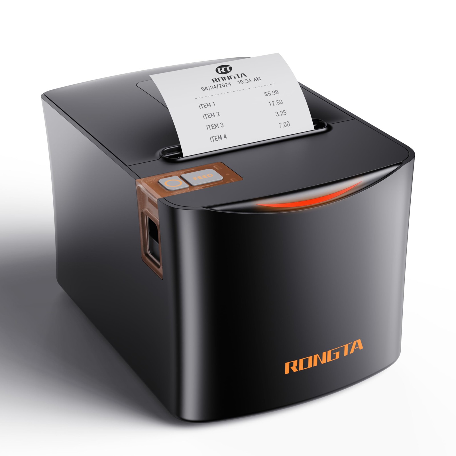 Rongta Thermal Receipt Printer, 80mm High-Speed POS Printer with Auto Cutter,...