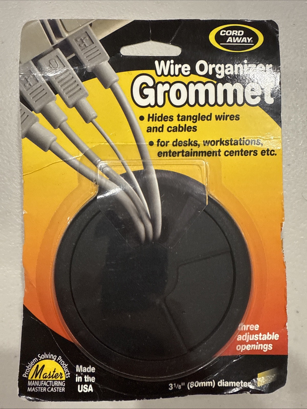 1-3/8 inch (35mm) Desk Cable Cord Hole Cover Grommet PC Wire Organizer
