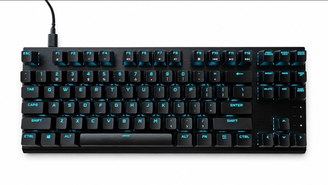 Corsair K60 Pro TKL RGB Illuminated Gaming USB Keyboard Black English QWERTY