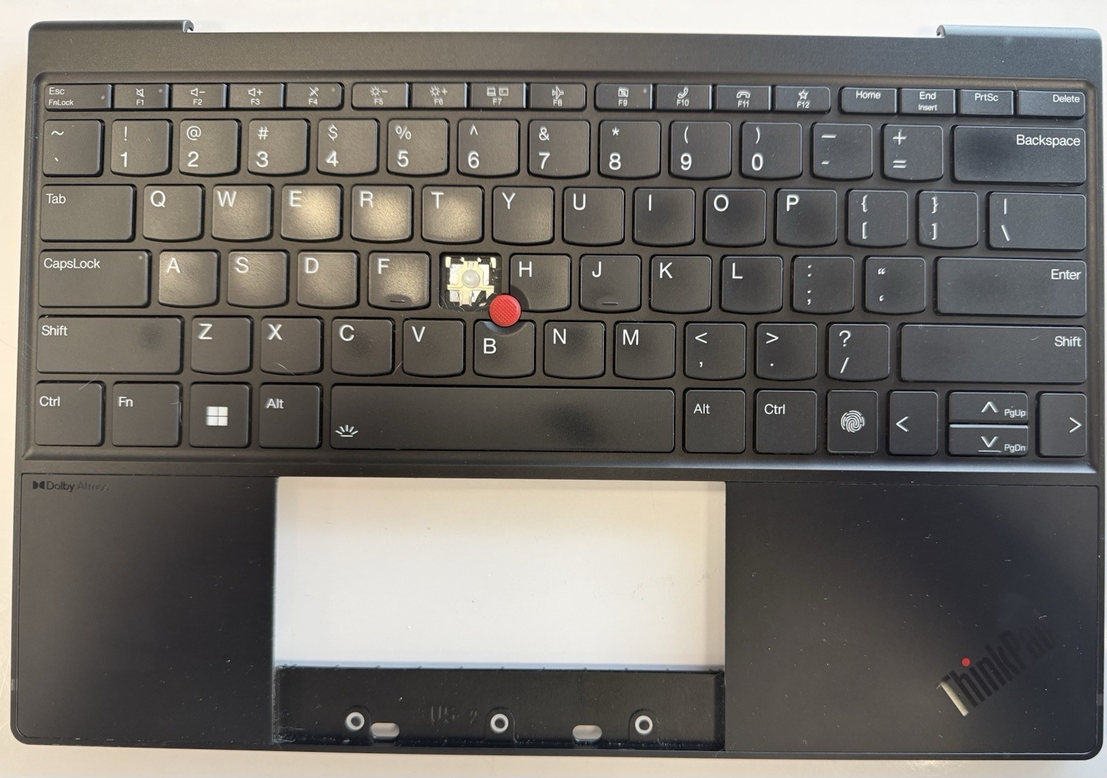 Genuine OEM Lenovo ThinkPad Z13 Gen 2 Palmrest and Keyboard, 5M11L83084.