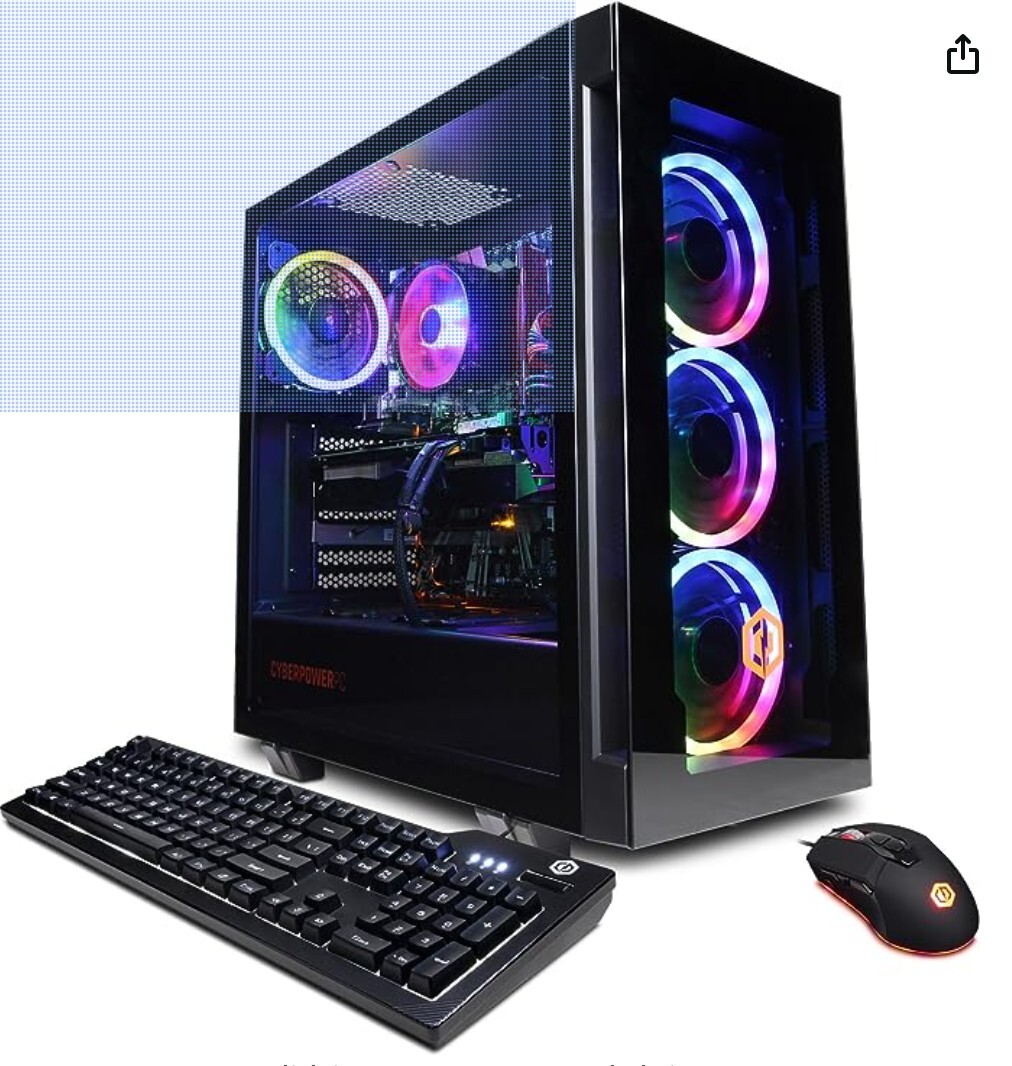  CyberPowerPC Gamer Xtreme VR Gaming PC, Intel Core i7-13700F 2.1GHz, GeForce RT