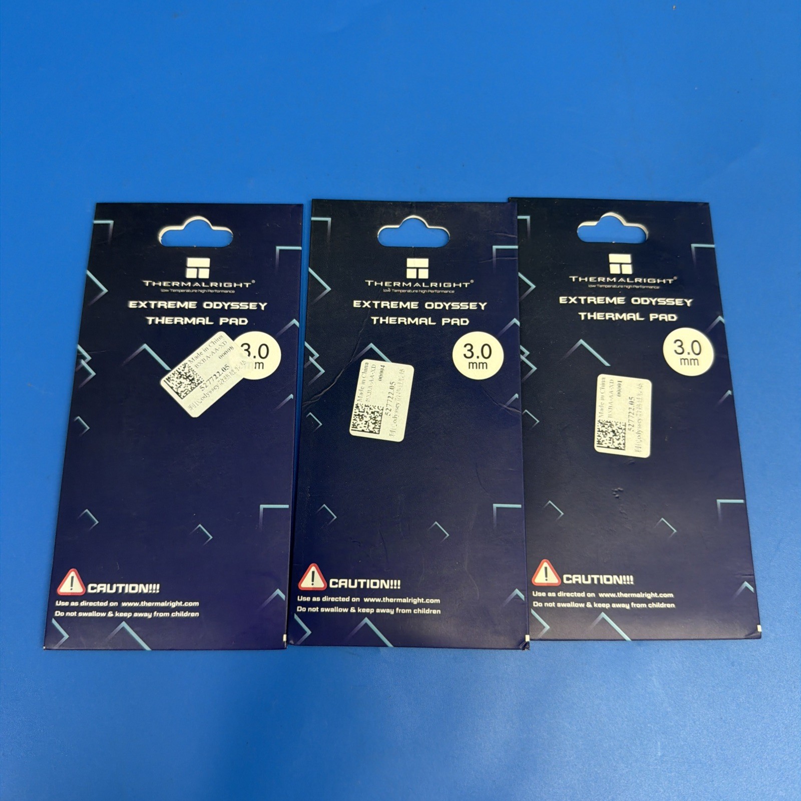 Lot of 3 Thermalright Extreme Odyssey 3.0mm Thermal Pads 12.8W/mK New