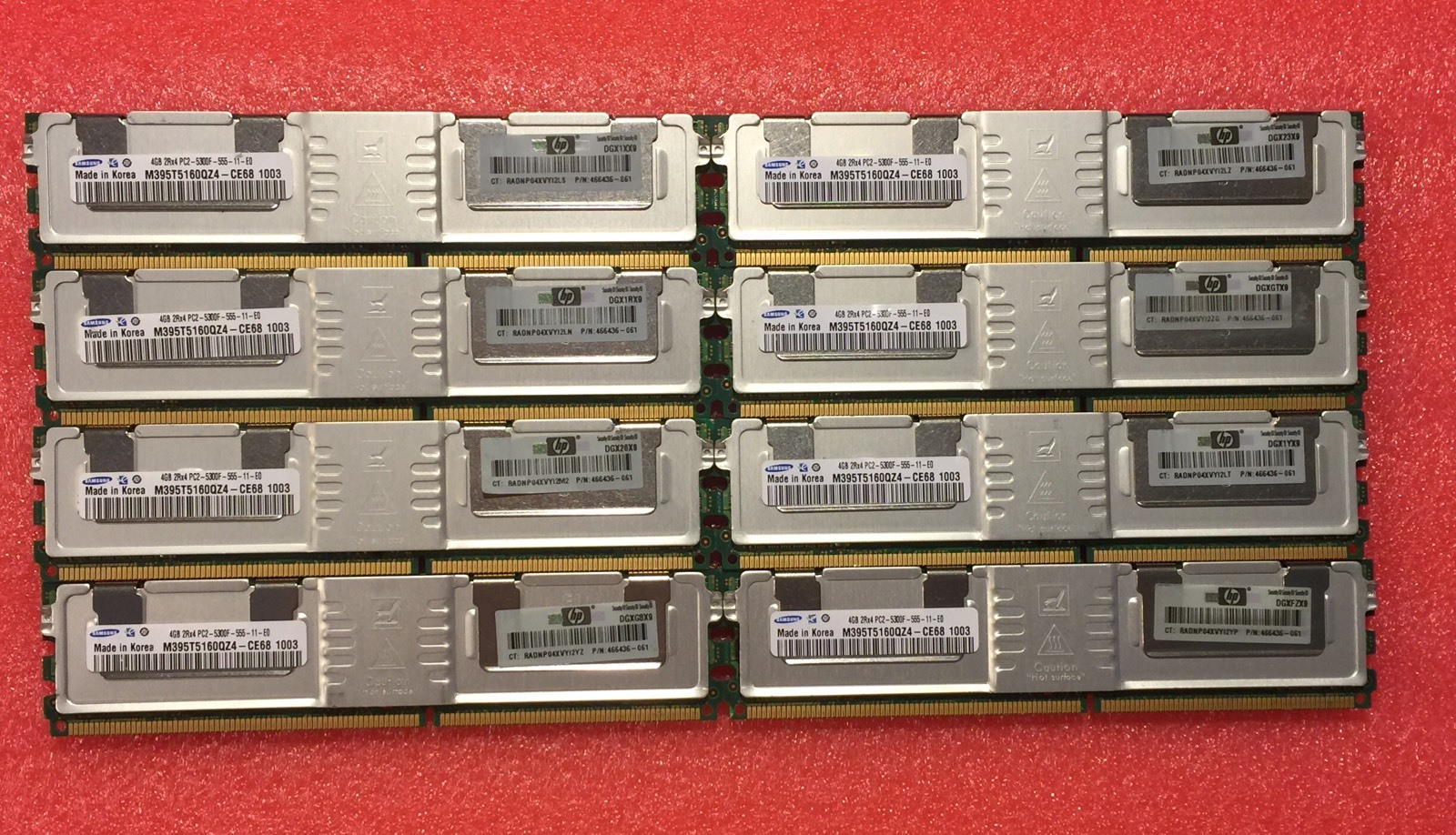 32GB(8x4GB) MEMORY FOR  DELL POWEREDGE 1950 III 2900 III 2950 III M600 M605 R900