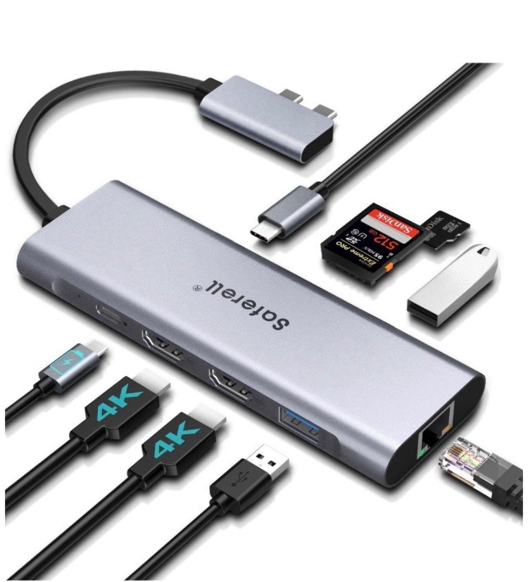 Saferell 9 in 2 USB C Docking Station Pro