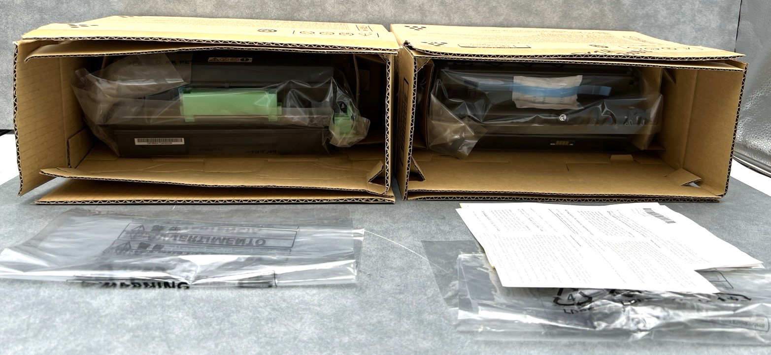 (2) RICOH SAVIN LANIER MP 401 BLACK PRINT CARTRIDGES TONER MP 401/SP 4520 DN