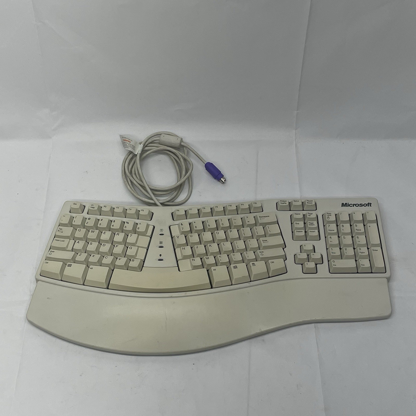 Vintage 1995 Microsoft Natural PS/2 Keyboard 
