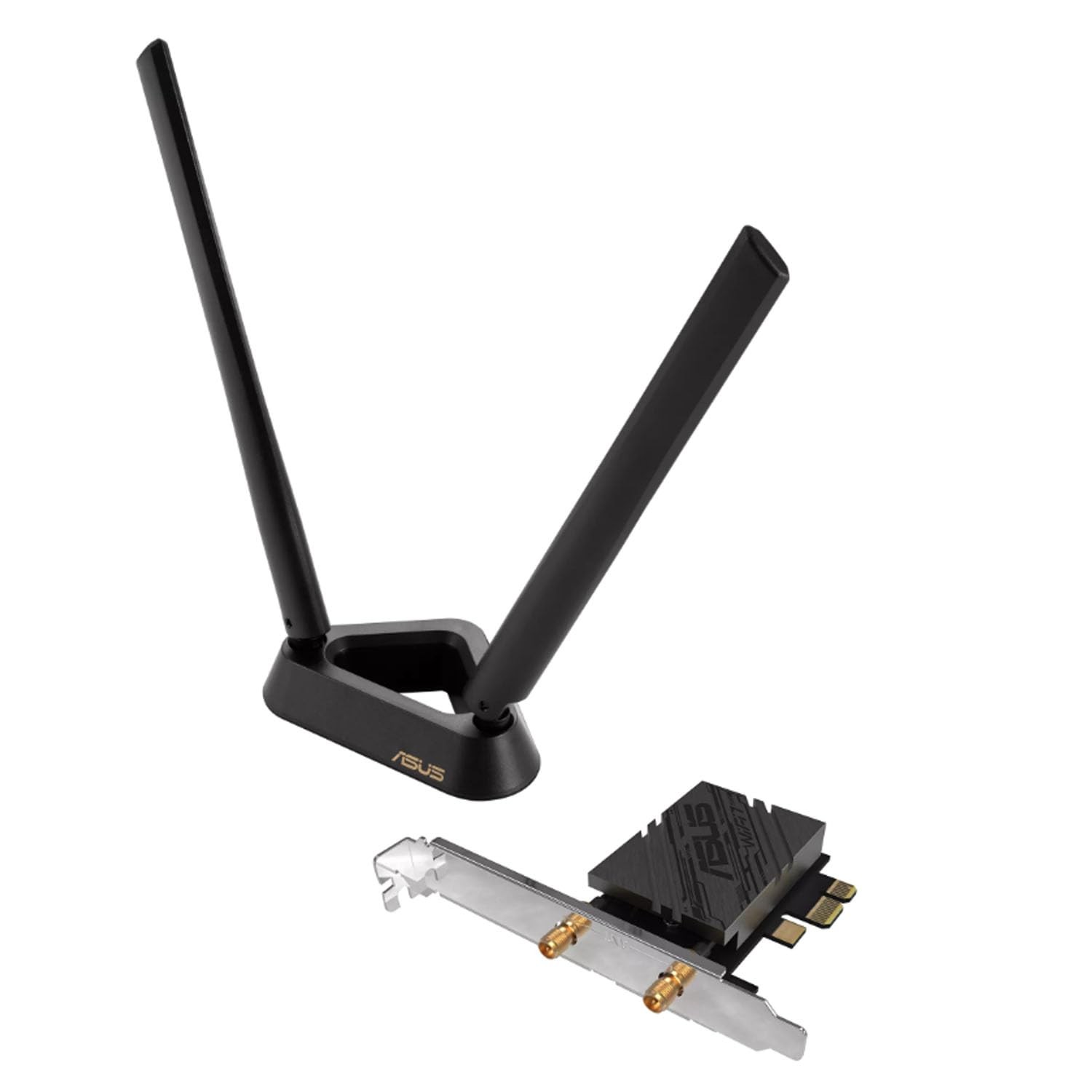 ASUS PCE-BE92BT WiFi 7 PCI-E Adapter with 2 External Antennas Magnetic Base
