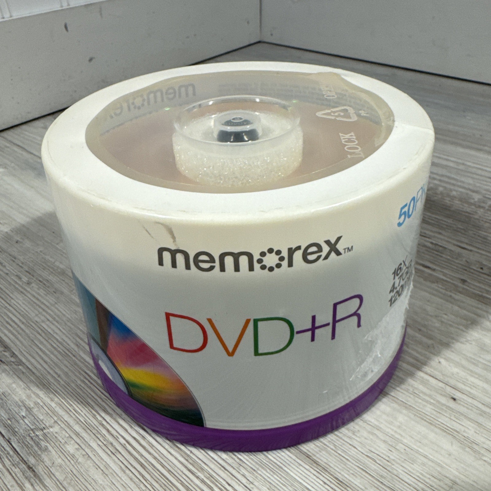 Memorex DVD+R 16X 4.7 GB 120 Min 50 Pack Brand New Sealed .