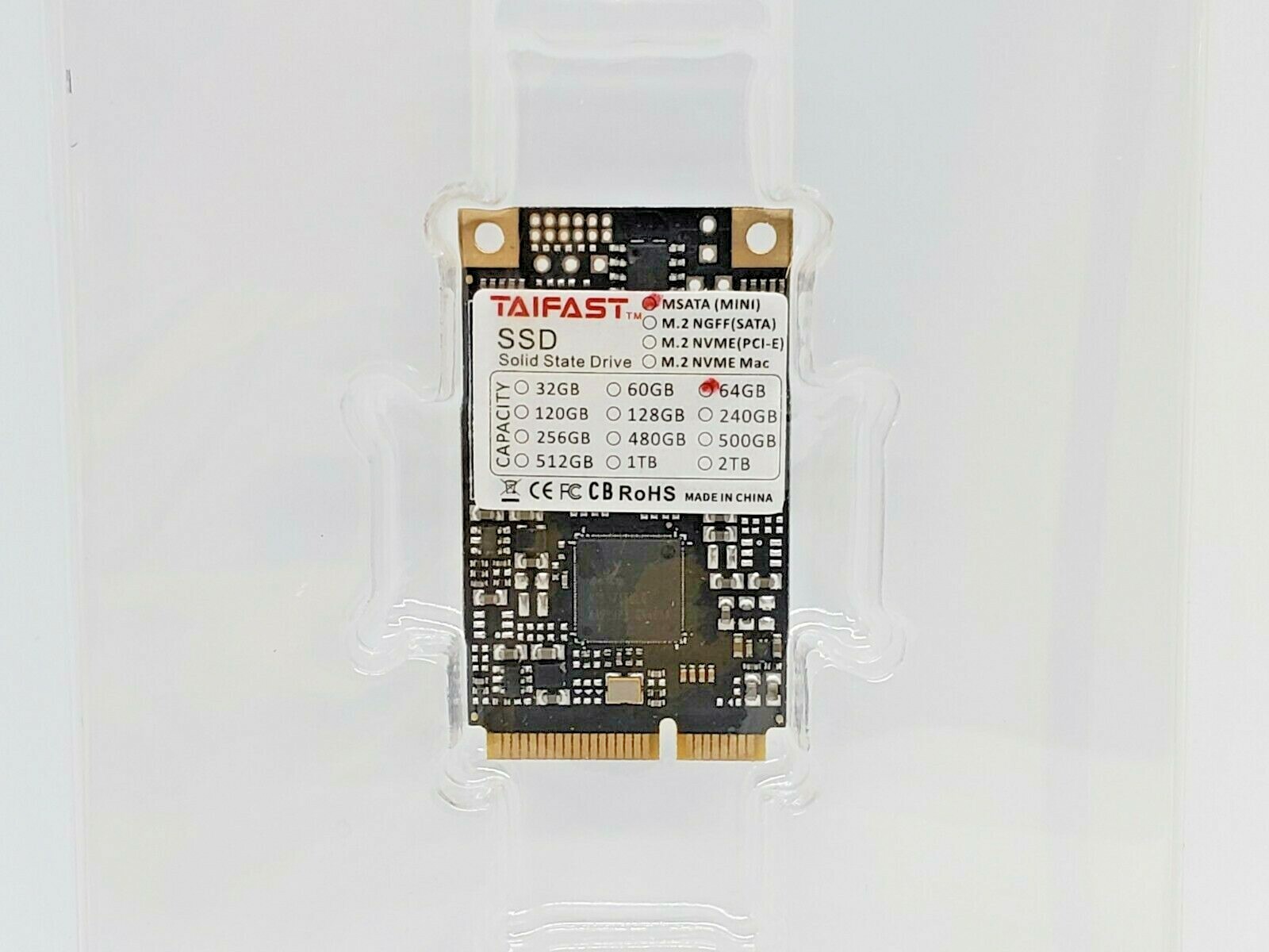64GB mSATA M.2 SATA III Internal Solid State Drive SSD Taifast Fast Read/Write