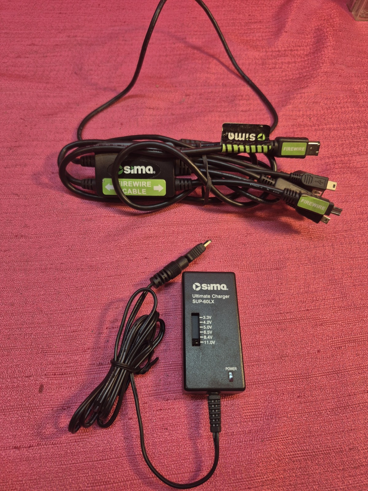 Sima SUP-60LX Ultimate Charger Universal AC Adapter Power Supply & Firewire...