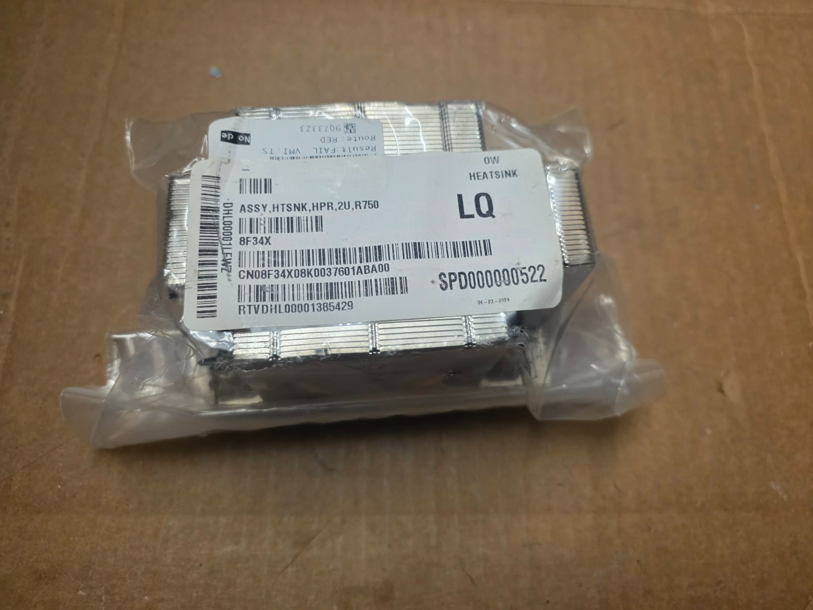 High performance radiator heatsink 08F34X 8F34X with bracket for Dell R750