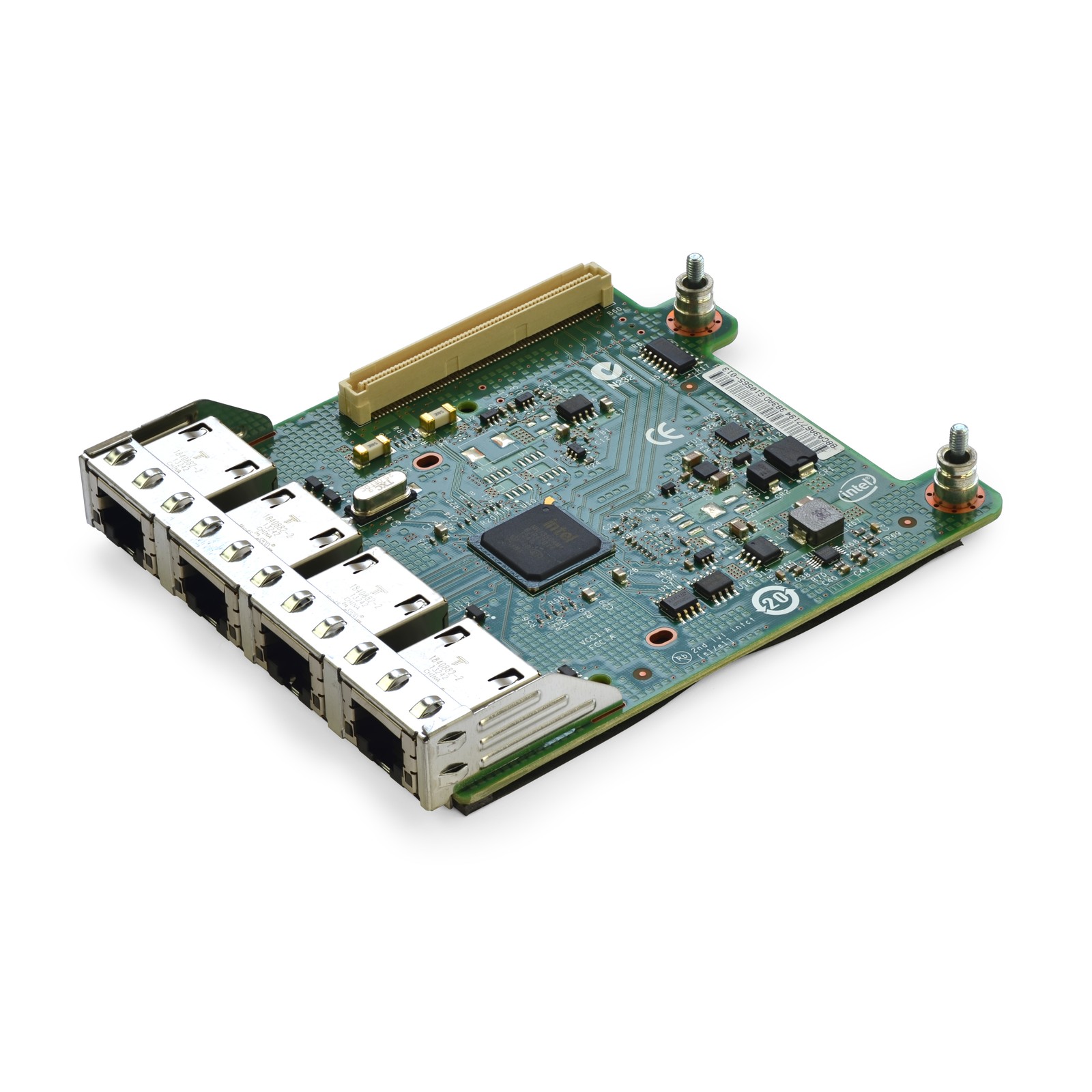 Dell 0R1XFC Intel i350-T4 Quad-Port 1GB RJ-45 Gen 2 x8 Network Daughter Card NDC
