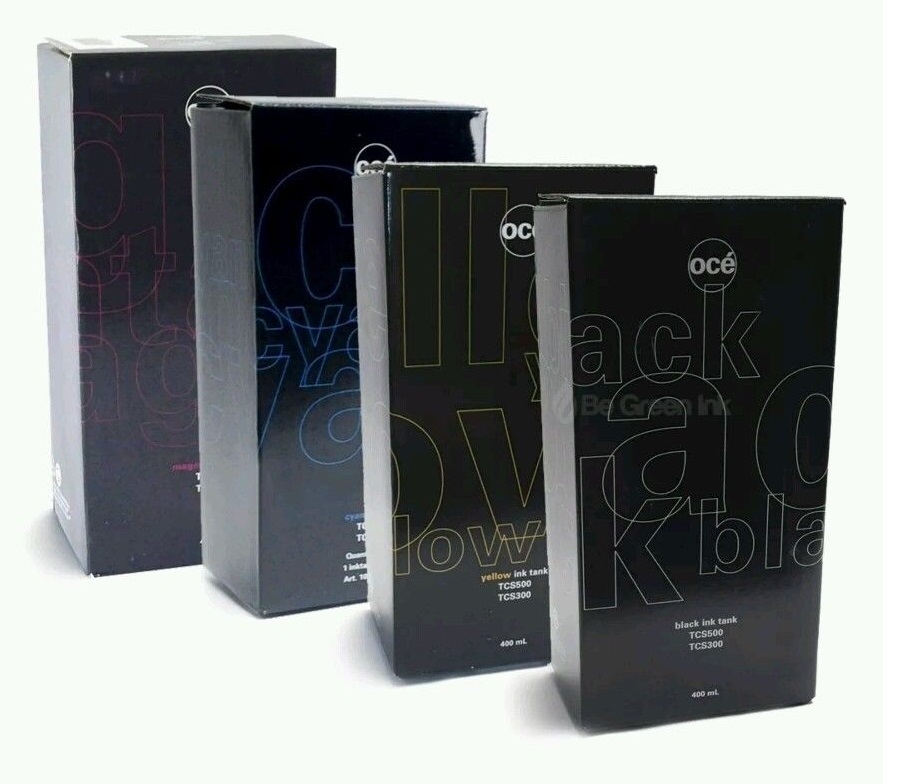 4 x Genuine Ink OCE TCS300 TCS500 / 1060019427-1060019424 400ml INK Cartridge