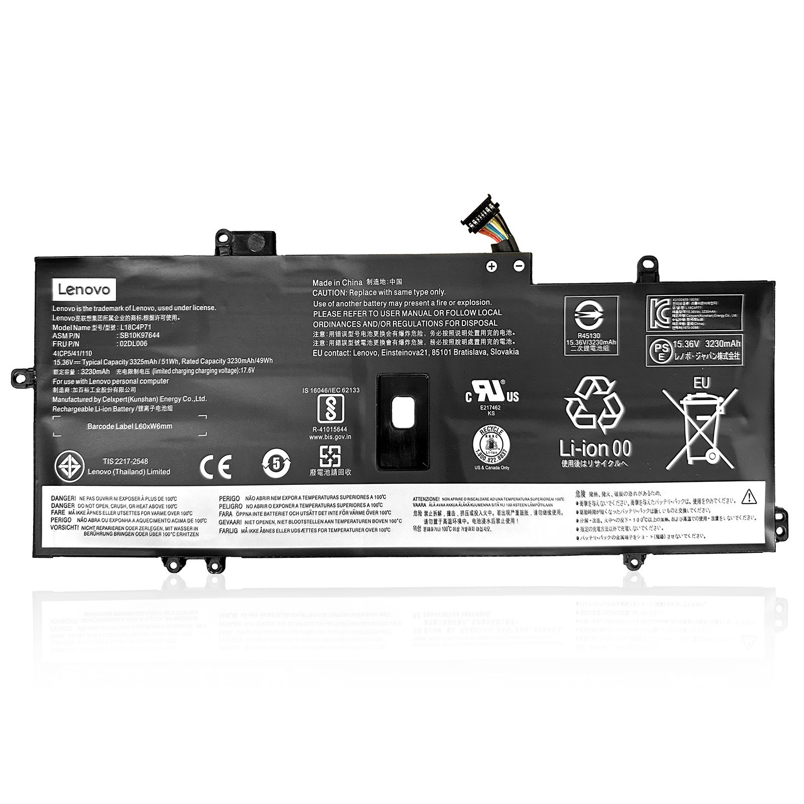 Genuine L18C4P71 L18L4P71 Battery For Lenovo ThinkPad X1 Yoga 4th5th Gen 02DL004