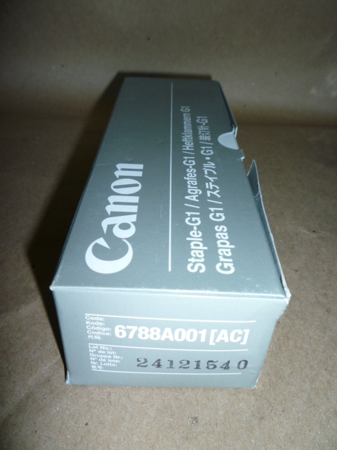 Canon 6788A001AA, G1 Staple Staple Cartridge, Box of 3 GENUINE