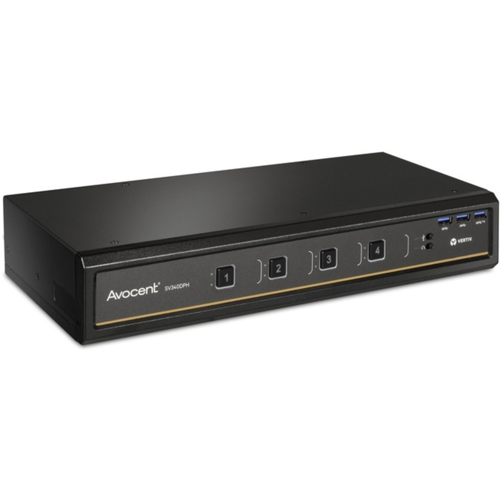 Vertiv - SV340DPH-400 - Vertiv Avocent SwitchView Desktop KVM | 4 Port | Dual