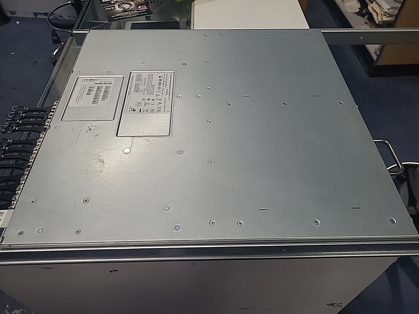Brocade EM 6505 24-port 16gb-1R Fibre Channel Part Number 100-652-602 w/ 24xSFPs