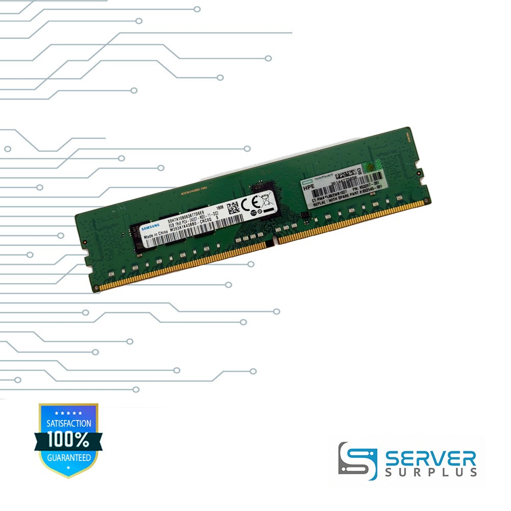 HPE 8GB DDR4-2400 PC4-19200 1Rx8 ECC REG RDIMM 85287-091 M393A1K43BB0-CRC0Q