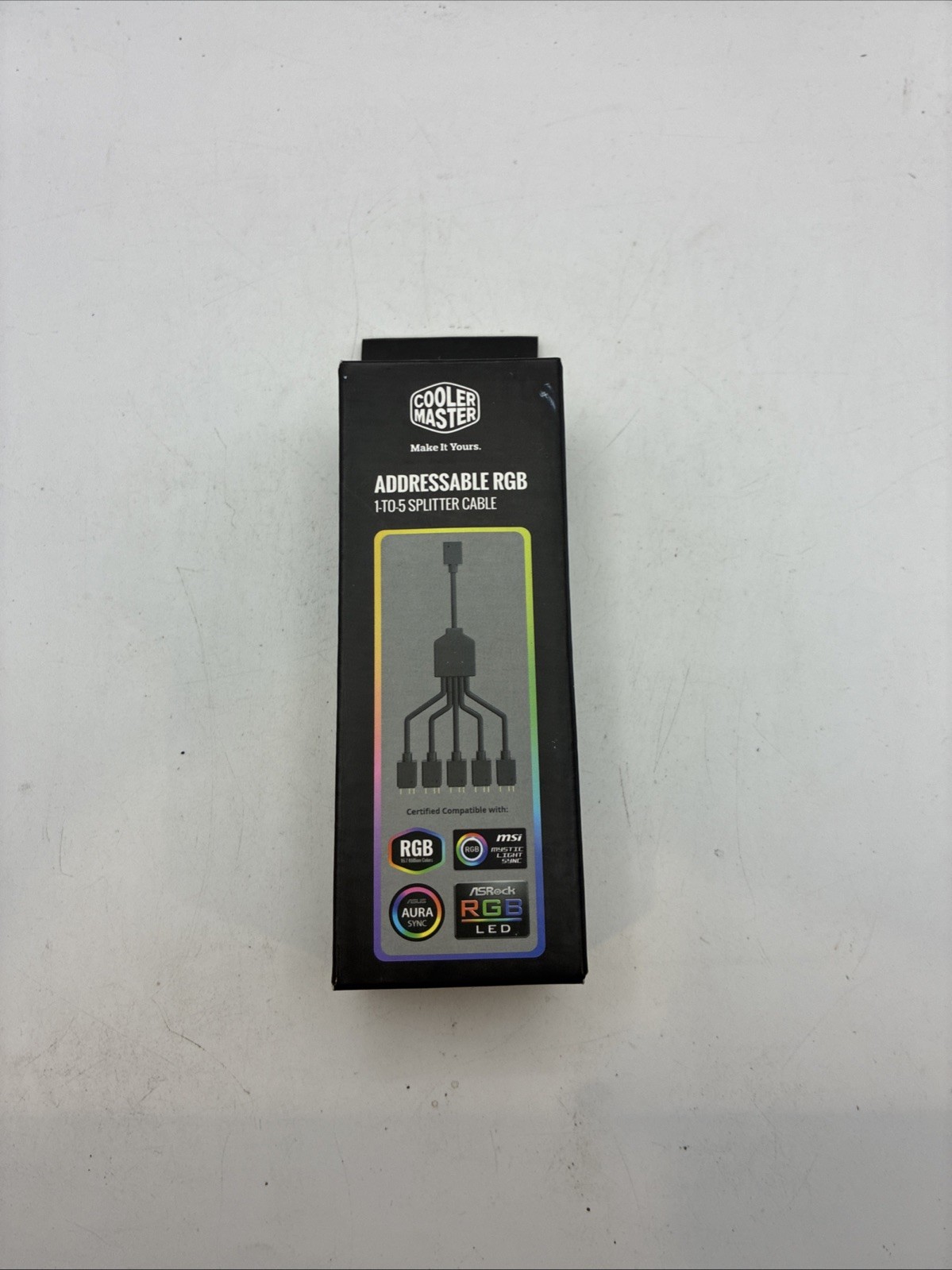 Cooler Master 1-to-5 Splitter Cable 3-pin Addressable RGB ARGB New
