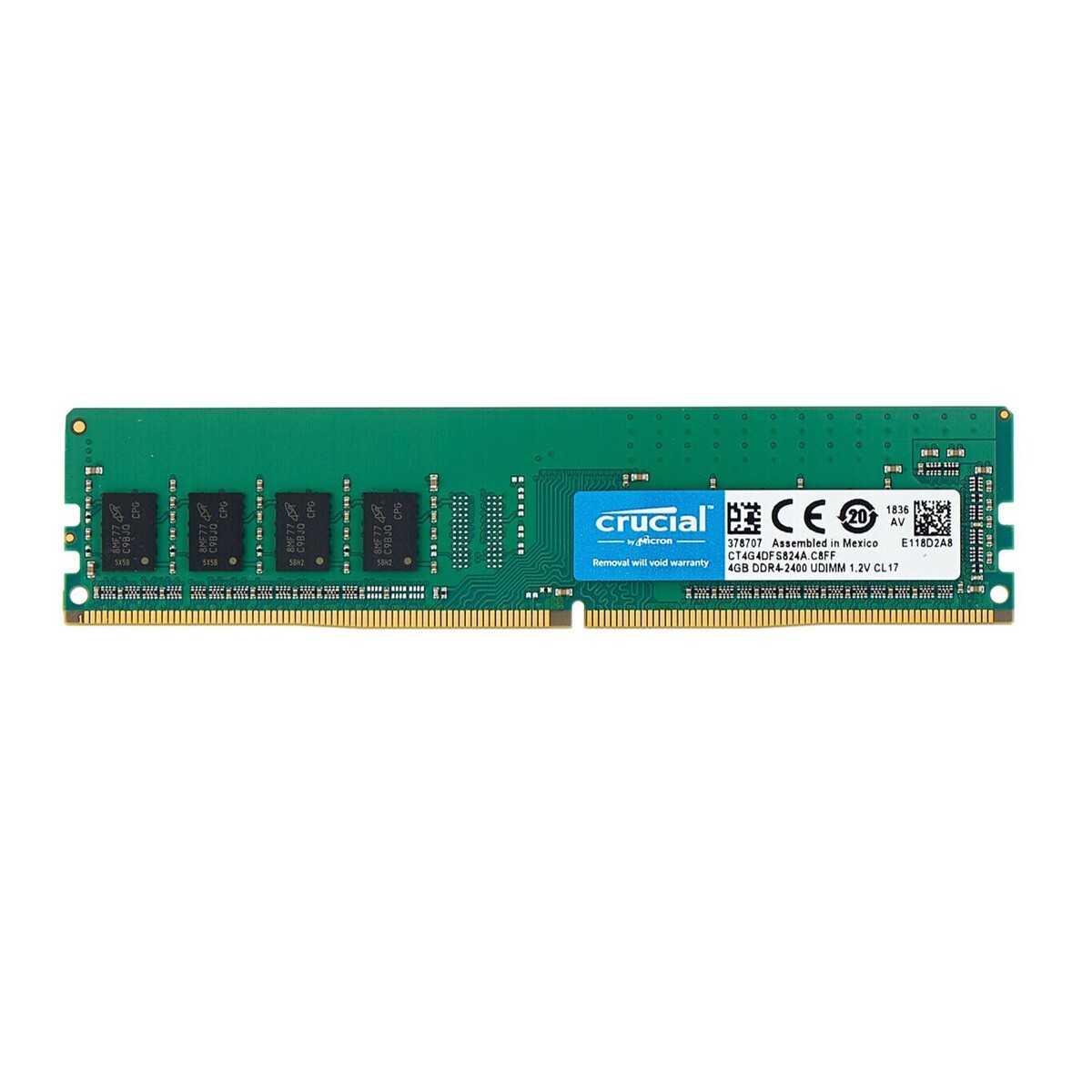 New Crucial 4GB DDR4 2400MHz PC4-19200 Desktop UDIMM Memory Ram CT4G4DFS824A