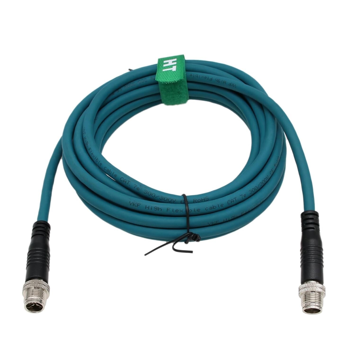 HangTon M12 Ethernet Cat7e Cable for Cognex Sensor Camera Network 8 Pole X-Co...