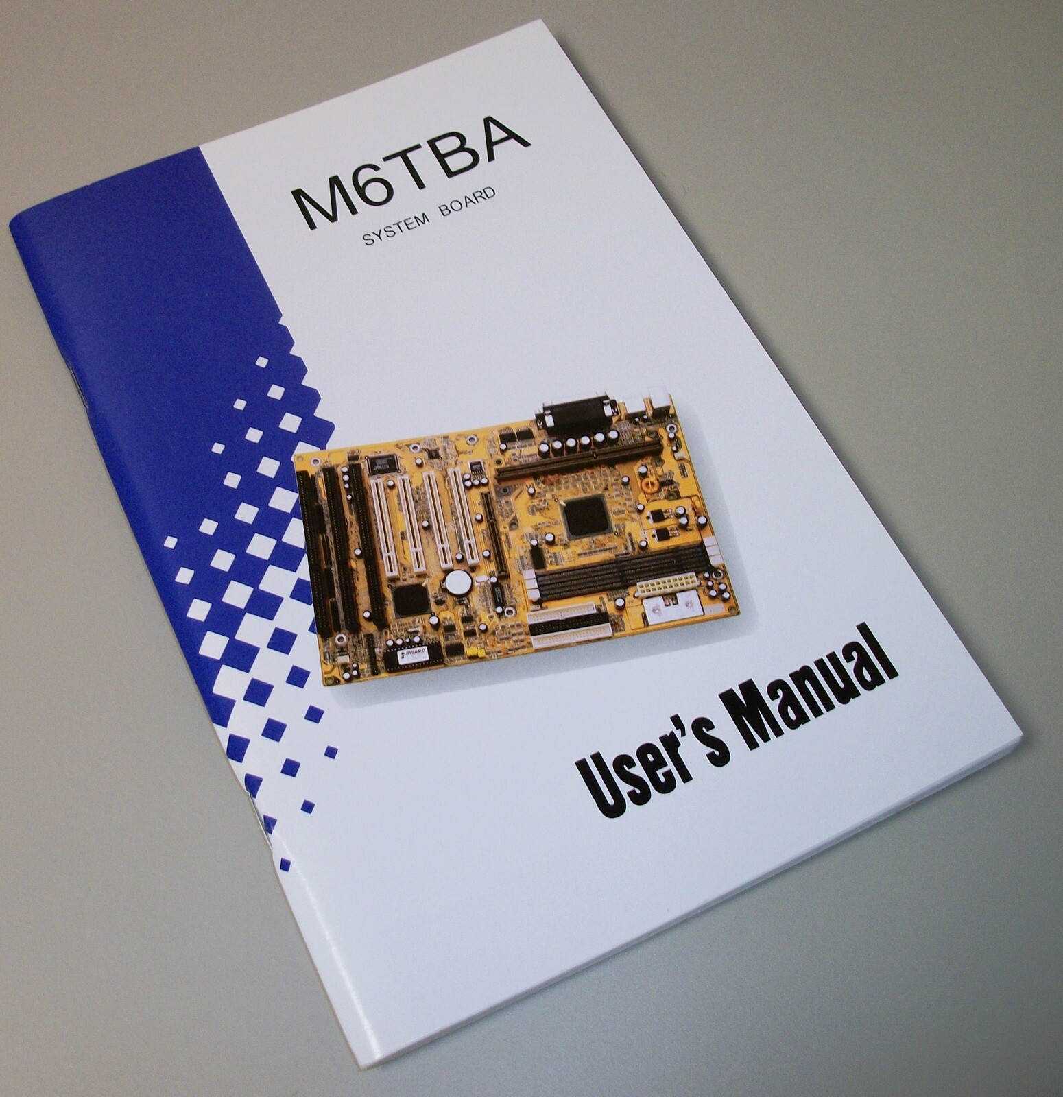 Biostar M6TBA Mainboard Motherboard User's Guide Manual Book Pentium II 2 1999