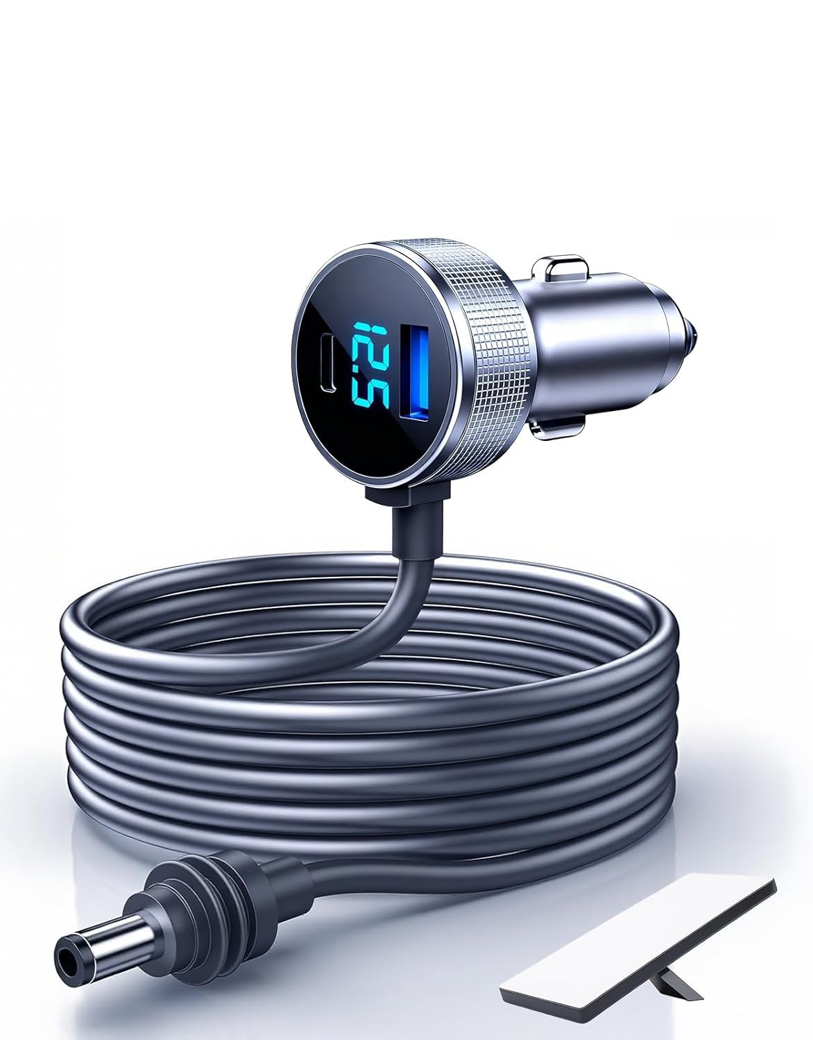 Starlink Mini Cable, 3 in 1 Starlink Car Adapter DC Power, Voltage Display, 10FT