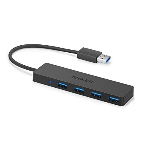 Anker USB 3.0 Ultra Slim 4-Port Hub Lightweight and Compact USB 3.0 A7516