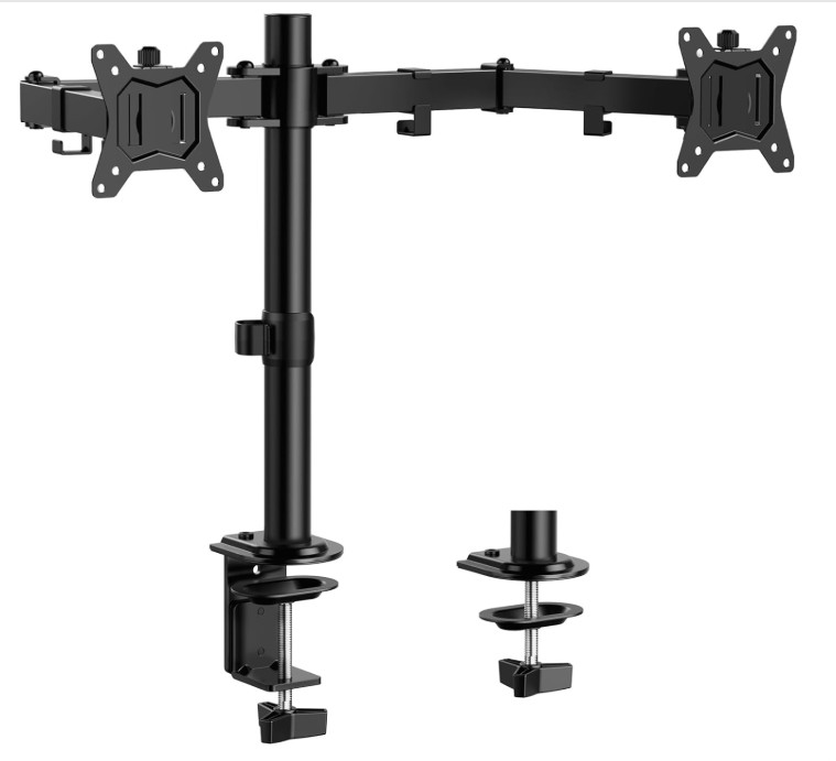 Soporte Doble Monitor Ajustable para 2 Pantallas hasta 32” Escritorio PC, Nuevo