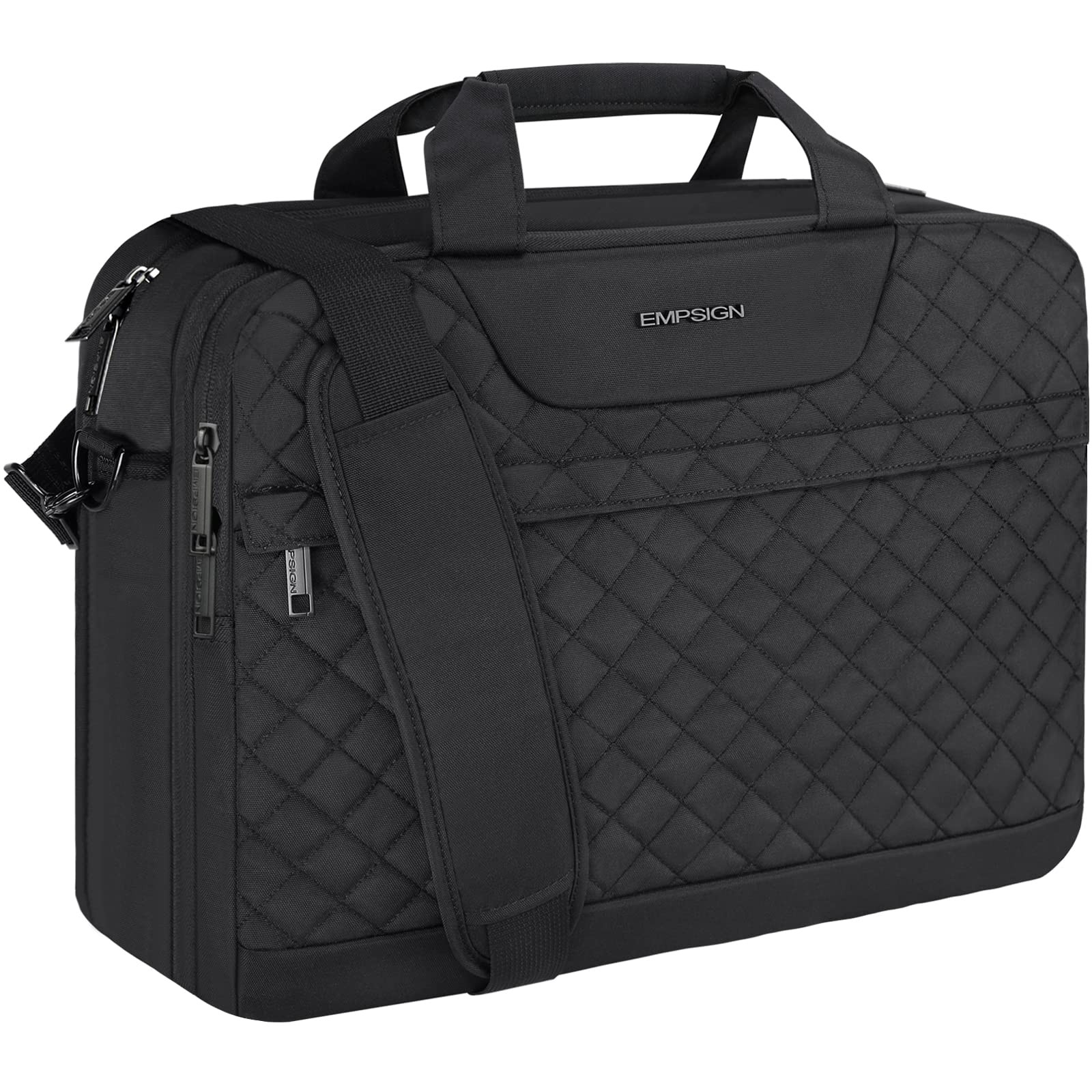 17.3 Inch Laptop Bag for Women Men, Black