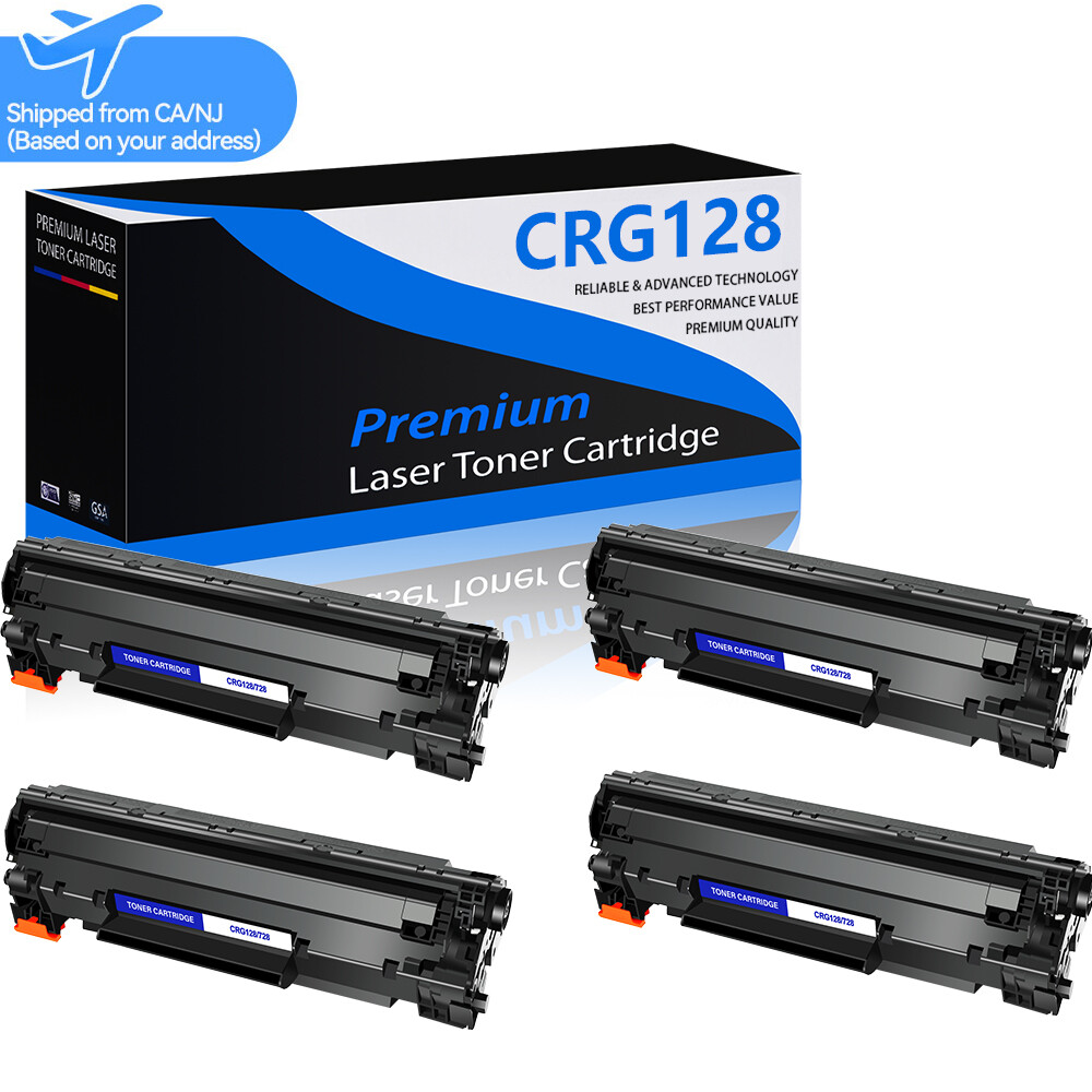 4PK CRG128 C128 Black Toner Fit for Canon ImageCLASS D530 D550 MF4570dw MF4770N