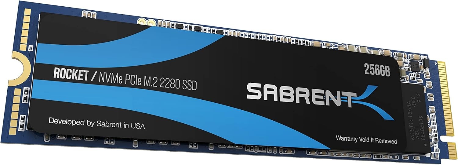 Sabrent 256GB Rocket NVMe PCIe M.2 2280 Internal SSD (SB-ROCKET-256)