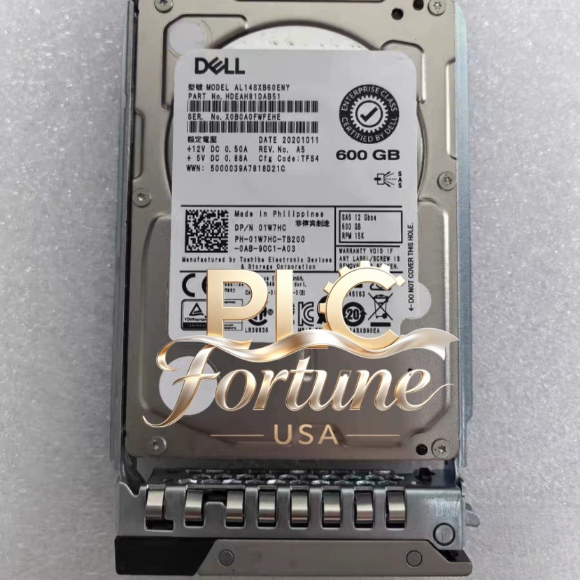 New Dell 01W7HC 1W7HC AL14SXB60ENY 600GB 15kRPM 2.5" HDD With Tray  Fast ship